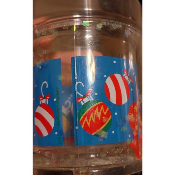 Vintage 1993 Leahy Designs Christmas Holiday Acrylic Plastic Drinking Cups Set - Picture 4 of 7